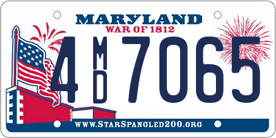 MD license plate 4MD7065