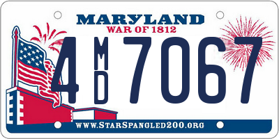 MD license plate 4MD7067