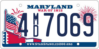 MD license plate 4MD7069