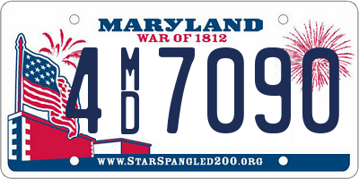 MD license plate 4MD7090