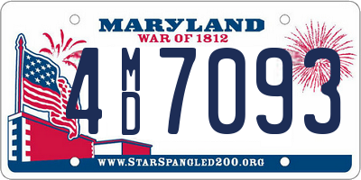 MD license plate 4MD7093
