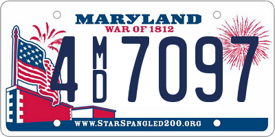 MD license plate 4MD7097
