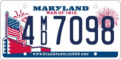 MD license plate 4MD7098