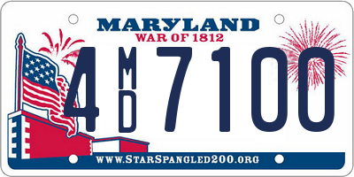 MD license plate 4MD7100