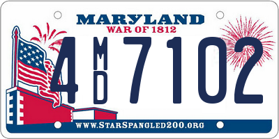 MD license plate 4MD7102