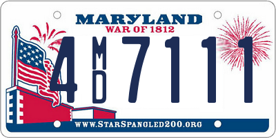 MD license plate 4MD7111