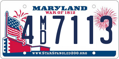 MD license plate 4MD7113
