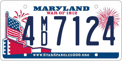 MD license plate 4MD7124