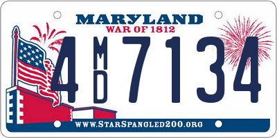 MD license plate 4MD7134