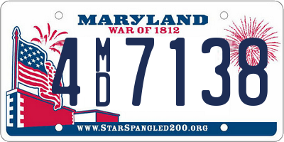 MD license plate 4MD7138