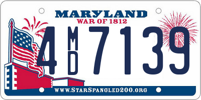 MD license plate 4MD7139