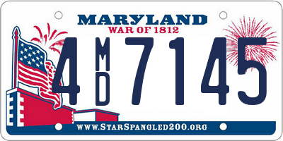 MD license plate 4MD7145