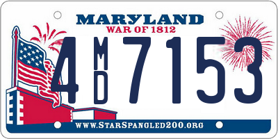 MD license plate 4MD7153