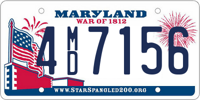 MD license plate 4MD7156