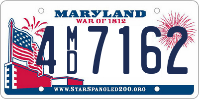 MD license plate 4MD7162