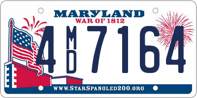 MD license plate 4MD7164