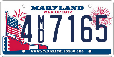 MD license plate 4MD7165