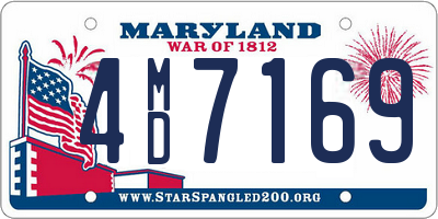 MD license plate 4MD7169