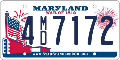 MD license plate 4MD7172