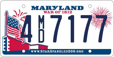 MD license plate 4MD7177