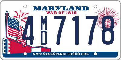 MD license plate 4MD7178