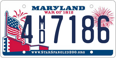 MD license plate 4MD7186