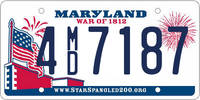 MD license plate 4MD7187