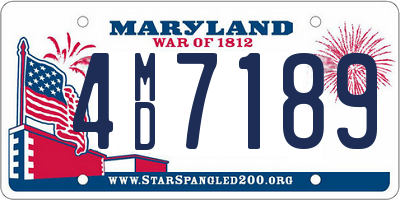 MD license plate 4MD7189
