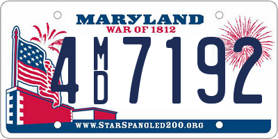 MD license plate 4MD7192