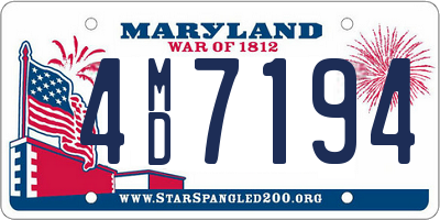 MD license plate 4MD7194