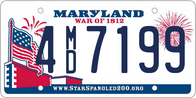 MD license plate 4MD7199