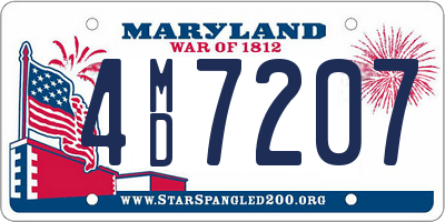 MD license plate 4MD7207