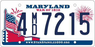 MD license plate 4MD7215