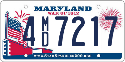 MD license plate 4MD7217