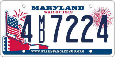 MD license plate 4MD7224