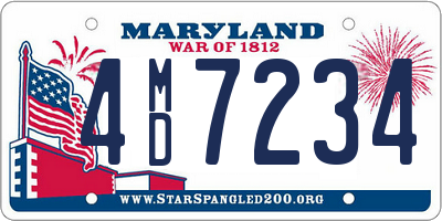MD license plate 4MD7234