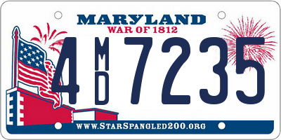 MD license plate 4MD7235