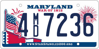 MD license plate 4MD7236