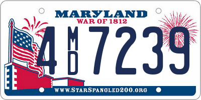 MD license plate 4MD7239