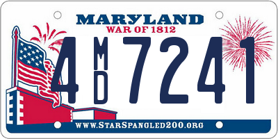 MD license plate 4MD7241