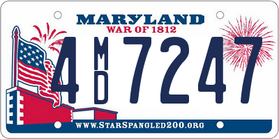 MD license plate 4MD7247