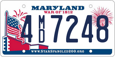 MD license plate 4MD7248