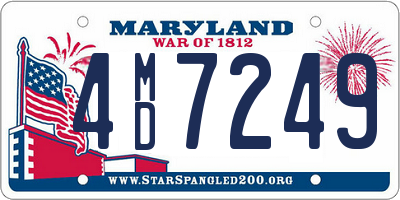 MD license plate 4MD7249