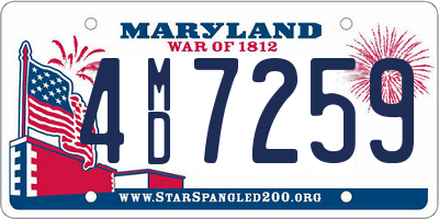 MD license plate 4MD7259