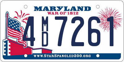 MD license plate 4MD7261