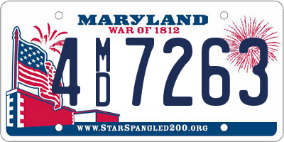 MD license plate 4MD7263