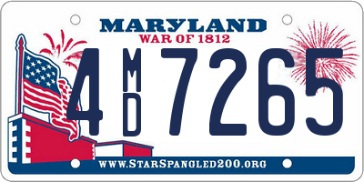 MD license plate 4MD7265