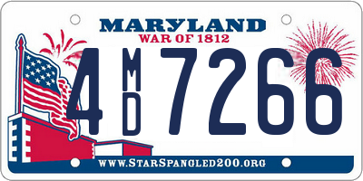 MD license plate 4MD7266