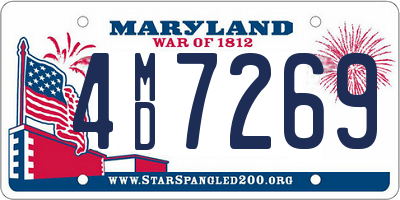 MD license plate 4MD7269