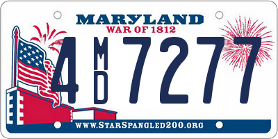 MD license plate 4MD7277